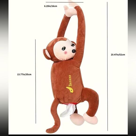 Pipi Monkey Tissue Box  hanging Monkey tissue box - Picture 5 of 5